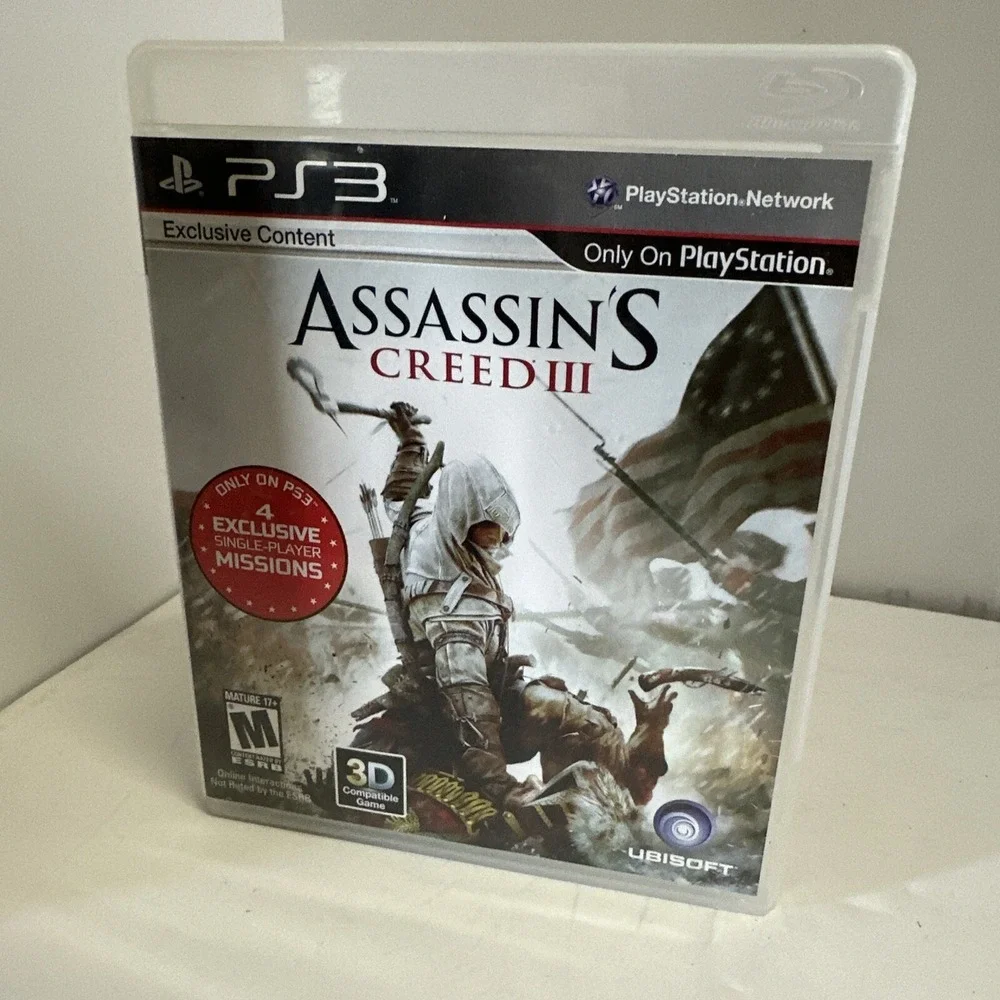 Assassins Creed III 3 Sony PlayStation 3 PS3 Game Exclusive Content Ubisoft